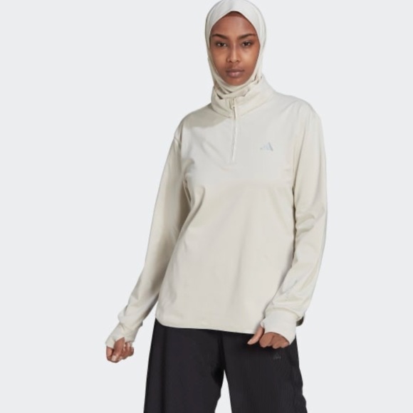 NWT ADIDAS Techfit Aeroready Warm Quarter-Zip Training Top - Picture 3 of 8